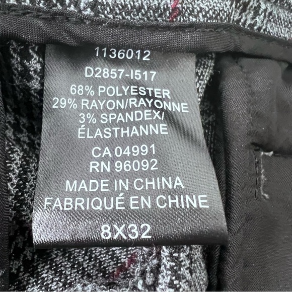 Hilary Radley Academia Plaid Trouser Pants Size 8 NWT - Picture 6 of 7